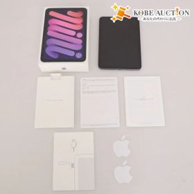 ■ Apple iPad mini 第6世代 Wi-Fi + Cellular 256GB MK8K3J/A パープル SIM不明 箱付き 動作未確認 ジャンク