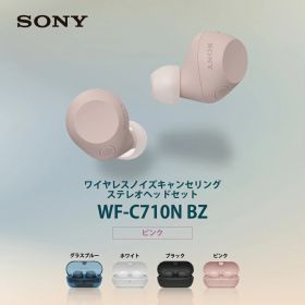 ソニー ソニー 完全ワイヤレスイヤホン ピンク ノイズキャンセリング 外音取り込み DSEE 最大30時間再生 防滴 IPX4 マルチポイント対応 装着検出 タッチセンサー WF-C710N PZ