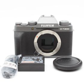 FUJIFILM X-T200 ボディのみ ダークシルバー ミラーレス一眼 No.C07614