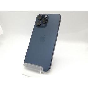 【中古】Apple docomo 【SIMフリー】 iPhone 15 Pro Max 512GB ブルーチタニウム MU6X3J/A【那珂川】保証期間１ヶ月【ランクB】