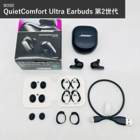 BOSE ボーズ QuietComfort Ultra Earbuds 第2世代 896637-0010 ブラック ワイヤレスイヤホン ノイズキャンセリング Bluetooth イマーシブオーディオ IPX4 マルチポイント接続 国内正規品