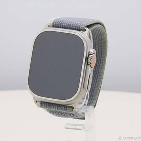 〔中古〕Apple(アップル) Apple Watch Ultra 2 GPS + Cellular 49mm チタニウムケース グリーン／グレイトレイルループ〔258-ud〕