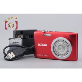 【中古】Nikon ニコン COOLPIX A100 レッド コンパクトデジタルカメラ