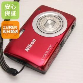 美品 COOLPIX A100 レッド 即日発送 コンデジ Nikon 本体 土日祝発送OK