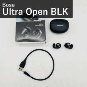 Bose ボーズ Ultra Open Earbuds 881046-0010 ブラック 空間オーディオ オープンイヤー 完全ワイヤレスイヤホン Bluetooth マイク付 最大7.5時間再生 IPX4防滴 Snapdragon Sound 国内正規品