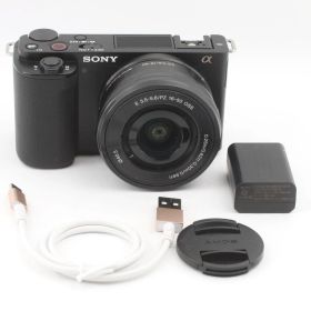 SONY ZV-E10 パワーズームレンズキット VLOGCAM ミラーレス ブラック 動作確認済 ソニー #S00070