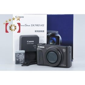 【中古】Canon キヤノン PowerShot SX740 HS ブラック コンパクトデジタルカメラ 元箱付き