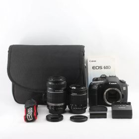 Canon EOS 60D ダブルズームキット デジタル一眼レフ EF-S18-55mm EF-S55-250mm 動作確認済 キヤノン #S00147