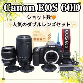 超望遠レンズ搭載✨Canon EOS 60D✨高性能ハイアマチュア✨ショット数少