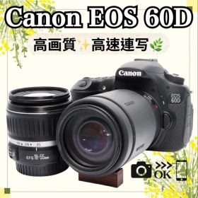 ショット数少✨Canon EOS 60D✨高性能ハイアマチュア✨ダブルレンズ