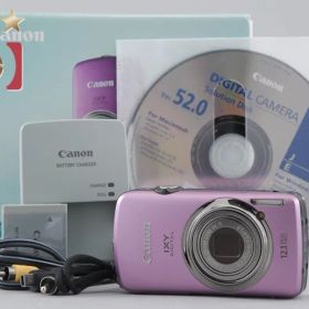 【中古】Canon キヤノン IXY Digital 930 IS パープル コンパクトデジタルカメラ 元箱付き