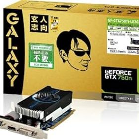 【中古】【39shop】玄人志向★グラフィックボード NVIDIA GeForce GTX750Ti PCI-Ex16 LowProfile 2GB 補助電源なし GF-GTX750TI-LE2GHD（非常に良い）