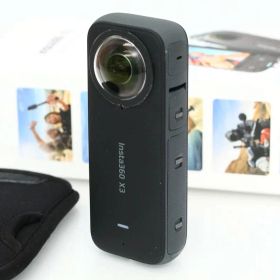 【中古】【美品】insta360 Insta360 X3 [ブラック] CA01-R6376-2F4 アクションカメラ ビデオカメラ 360度 360° カメラ 5.7K 4K 手ブレ補正 中古