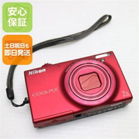 【中古】 美品 COOLPIX S6100 スーパーレッド 安心保証 即日発送 デジカメ Nikon デジタルカメラ 本体 土日祝発送OK