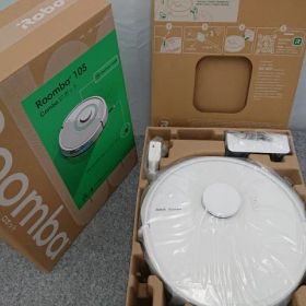 【未使用品】 アイロボット iRobot ルンバ105 コンボ 掃除機&床拭きロボット Y311260 ホワイト Roomba 105 Combo ロボット掃除機
