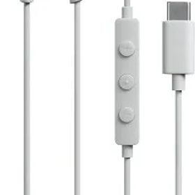 【新品】オーディオテクニカ マイク付きイヤホン USB Type-C/重低音 有線 1.2m /カナル型 ホワイト ATH-CKS330C WH