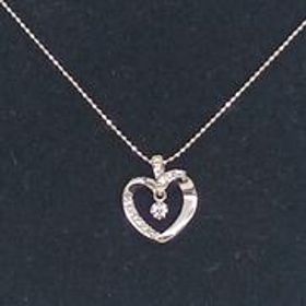 K18WGダイヤネックレス K18WG3.0G 0.13CT VENDOME AOYAMA