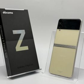 【箱付き中古C】Galaxy Z Flip3 5G SC-54B クリーム SIMフリー 白ロム