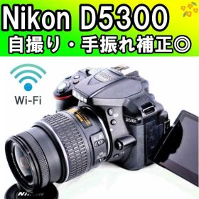Wi-Fi・手振れ◎Nikon D5300✨自撮り 一眼レフカメラ スマホ転送