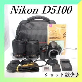 ✨Nikon D5100✨ダブルレンズ✨ショット数8229✨高画質✨スマホ転送✨