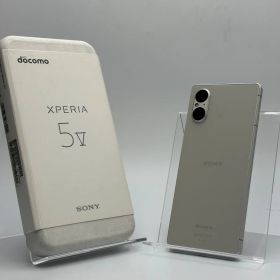【箱付き中古A】Xperia 5 V SO-53D 8+128GB プラチナシルバー SIMフリー 白ロム