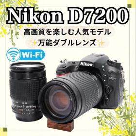 Nikon D7200★一眼レフカメラ★高性能★高画質★ダブルレンズ★Wi-Fi