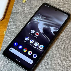調美品 ◯判定 SIMフリー SHG07 ブラック AQUOS sense6s