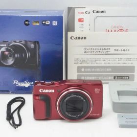 美品 Canon キヤノン PowerShot SX700 HS コンパクトデジタルカメラ レッド 元箱付 260730b