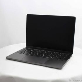 〔中古〕MacBook Pro 14.2-inch Late-2024 MX2J3J／A Apple M4 Pro 14コアCPU_20コアGPU 24GB SSD1TB スペースブラック 〔26.3 Tahoe〕〔258-ud〕