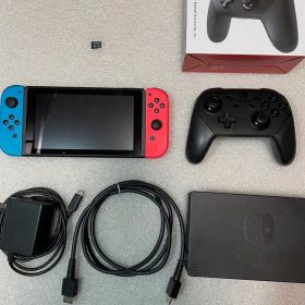 Switch本体 純正プロコン＆microSD64GB付