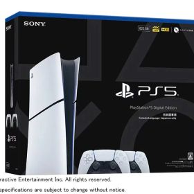 【新品】プレイステーション5 PlayStation5 Slimモデル ( CFIJ-10032 ) 日本語専用版 デジタル・エディション ワイヤレスコントローラー ダブルパック