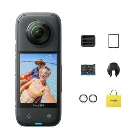 Insta360 X3 ｜360度全景カメラ 新型1/2インチ48MPセンサー IPX8防水 5.7K360度動画 72MP360度写真 手ブレ補正 アクティブHDR 4K一人称視点 60fps自撮り 360度水平維持 AI編集 音声制御2.0 長時間