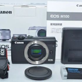 【特上品】 Canon キヤノン ミラーレス一眼カメラ EOS M100 ボディ ブラック EOSM100BK-BODY ＃9371
