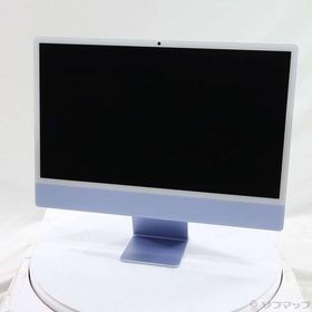 〔中古〕Apple(アップル) iMac 24-inch Late-2024 MWUF3J／A Apple M4 8コアCPU_8コアGPU 16GB SSD256GB ブルー 〔macOS v26.6〕〔258-ud〕