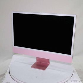 〔中古〕Apple(アップル) iMac 24-inch Late-2024 MWV43J／A Apple M4 10コアCPU_10コアGPU 16GB SSD256GB ピンク 〔macOS v26.5.2〕〔258-ud〕