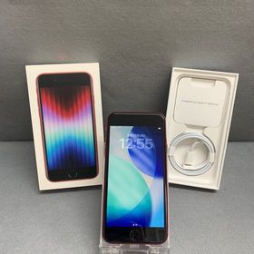 超美品 国内版 SIMフリー iPhoneSE 第３世代 64GB レッド色