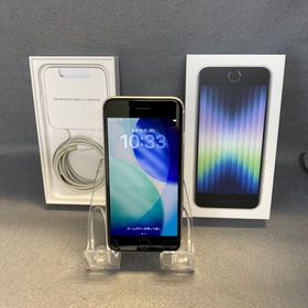超美品 国内版 SIMフリー iPhoneSE 第三世代 64GB スターライト色