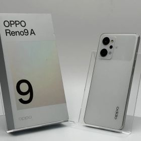 【訳あり箱付き中古C】OPPO Reno9 A A301OP 128GB ムーンホワイト SIMフリー 白ロム