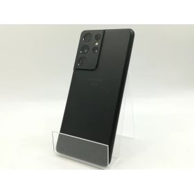 【中古】SAMSUNG docomo 【SIMロック解除済み】 Galaxy S21 Ultra 5G ファントムブラック 12GB 256GB SC-52B【福岡筑紫】保証期間1ヶ月【ランクC】