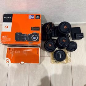 SONY α57 デジタル一眼レフカメラ レンズ5本セット