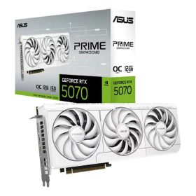 【エントリーで最大10万ポイント】ASUS エイスースPRIME GeForce RTX 5070 White OC Edition 12GB GDDR7 PRIME-RTX5070-O12G-WHITE(2653854)送料無料