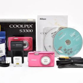 【ほぼ新品・返品保証】 ニコン Nikon COOLPIX S3300 ピンク