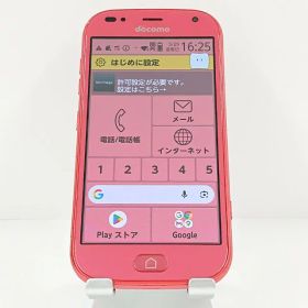 らくらくスマートフォン F-42A ドコモ ピンク 送料無料 本体 c20308 【中古】