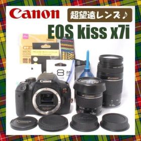七五三の撮影に❤️Canon EOS Kiss x7i❤ダブルレンズ 望遠 一眼