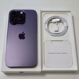 SIMフリー iPhone14 Pro 512GB ディープパープル 電池90% 送料無料
