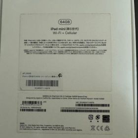 iPad mini第6世代フペースグレー
