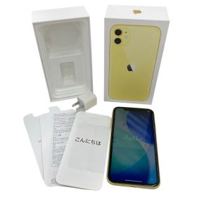 186000 動作確認済み Apple iPhone11 128GB MWM42J/A イエロー 初期化済み 箱付き