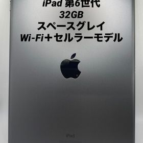 057★極美品★iPad 第6世代 32GB スペースグレイ/Wi-Fi＋セルラー