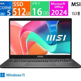 Modern-13-F1MOG-5569JP [プラチナグレイ] / CPU:インテル Core 5 120U / メモリ:16GB / SSD：512GB / Microsoft Office 2024 / Windows 11