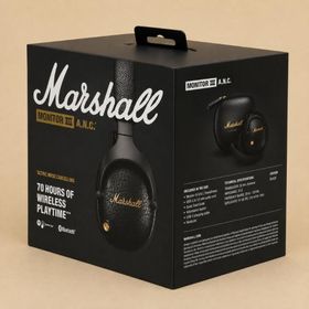 Marshall Monitor III A.N.C. BLACK ワイヤレスヘッドホン Bluetooth5.3 ANC対応 最大100時間再生 マルチポイント 有線対応 折りたたみ ブラック